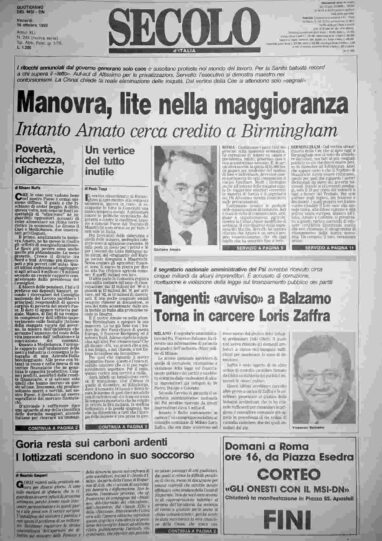 venerdì 16 ottobre 1992