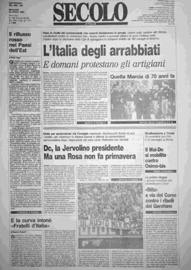 mercoledì 28 ottobre 1992