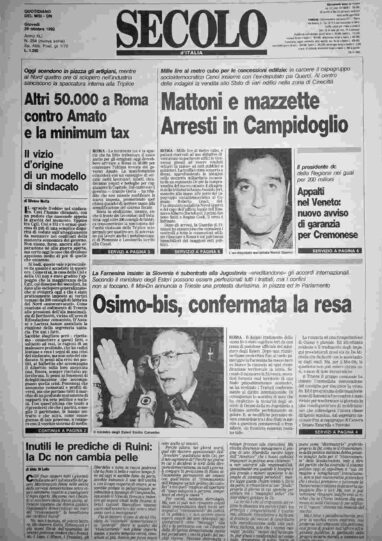 giovedì 29 ottobre 1992