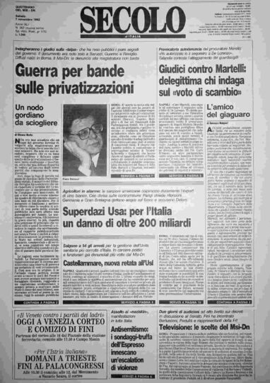 sabato 7 novembre 1992