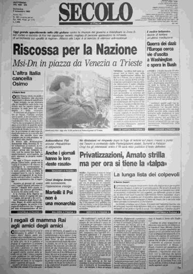 domenica 8 novembre 1992
