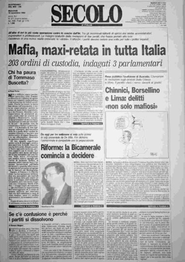 mercoledì 18 novembre 1992