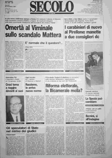giovedì 26 novembre 1992