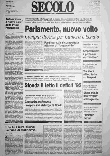 mercoledì 2 dicembre 1992