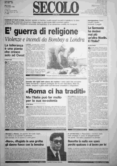 mercoledì 9 dicembre 1992