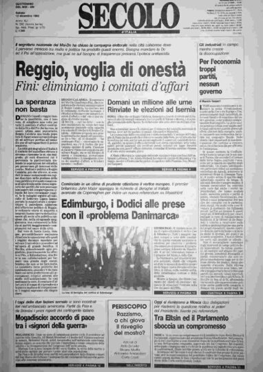 sabato 12 dicembre 1992