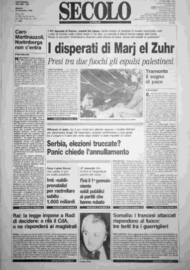 martedì 22 dicembre 1992