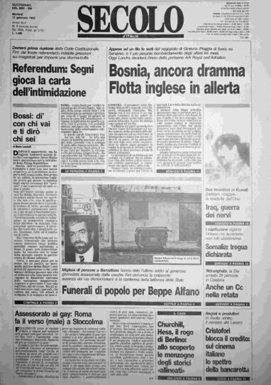 martedì 12 gennaio 1993
