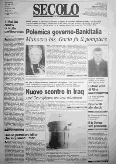 venerdì 22 gennaio 1993