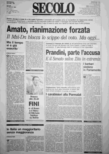 giovedì 25 febbraio 1993