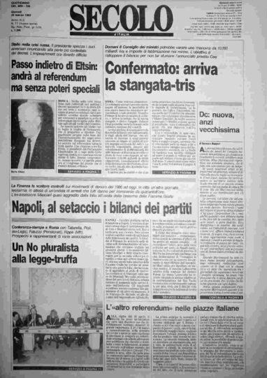 giovedì 25 marzo 1993