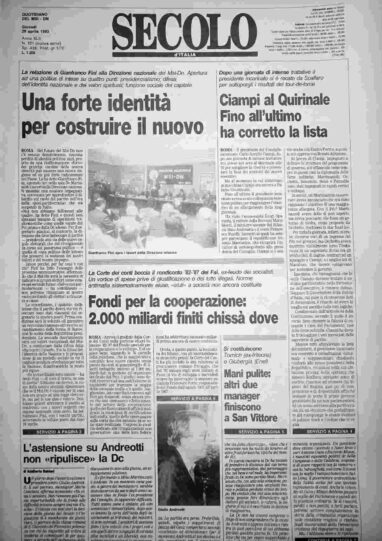 giovedì 29 aprile 1993