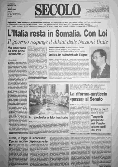 venerdì 16 luglio 1993