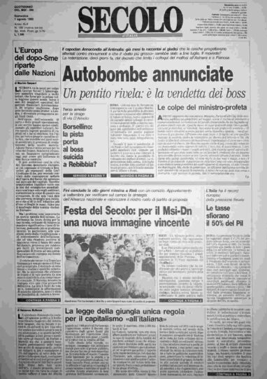 domenica 1 agosto 1993