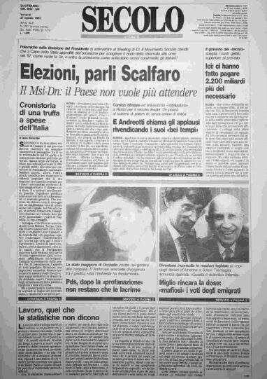 venerdì 27 agosto 1993