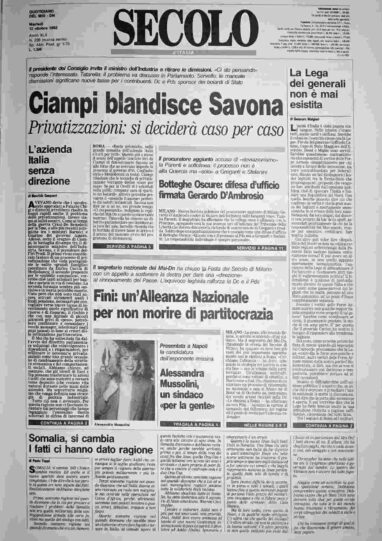 martedì 12 ottobre 1993