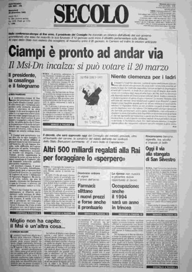 mercoledì 29 dicembre 1993