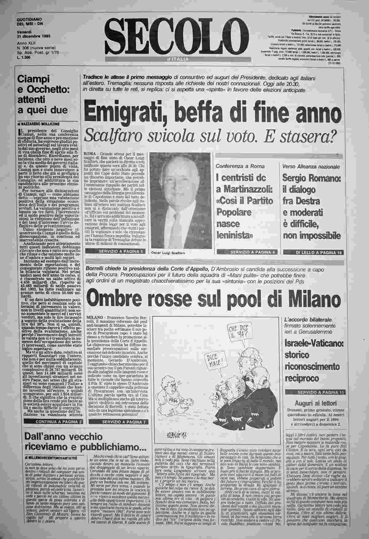 venerdì 31 dicembre 1993