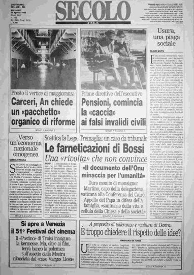 mercoledì 31 agosto 1994