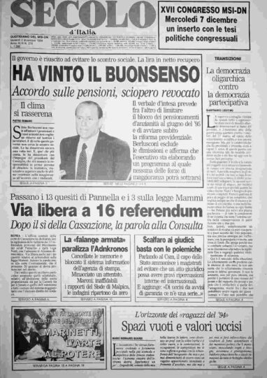 venerdì 2 dicembre 1994