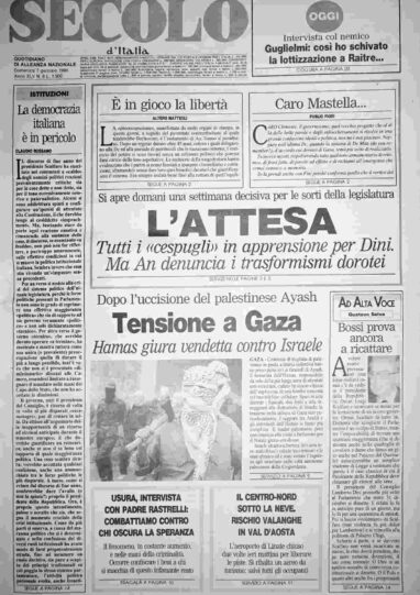 domenica 7 gennaio 1996
