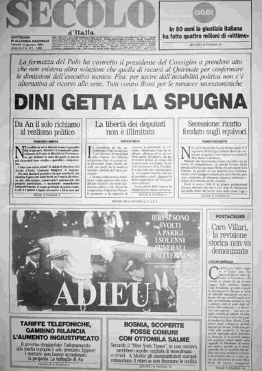 venerdì 12 gennaio 1996