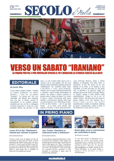 Venerdì 20 giugno 2025