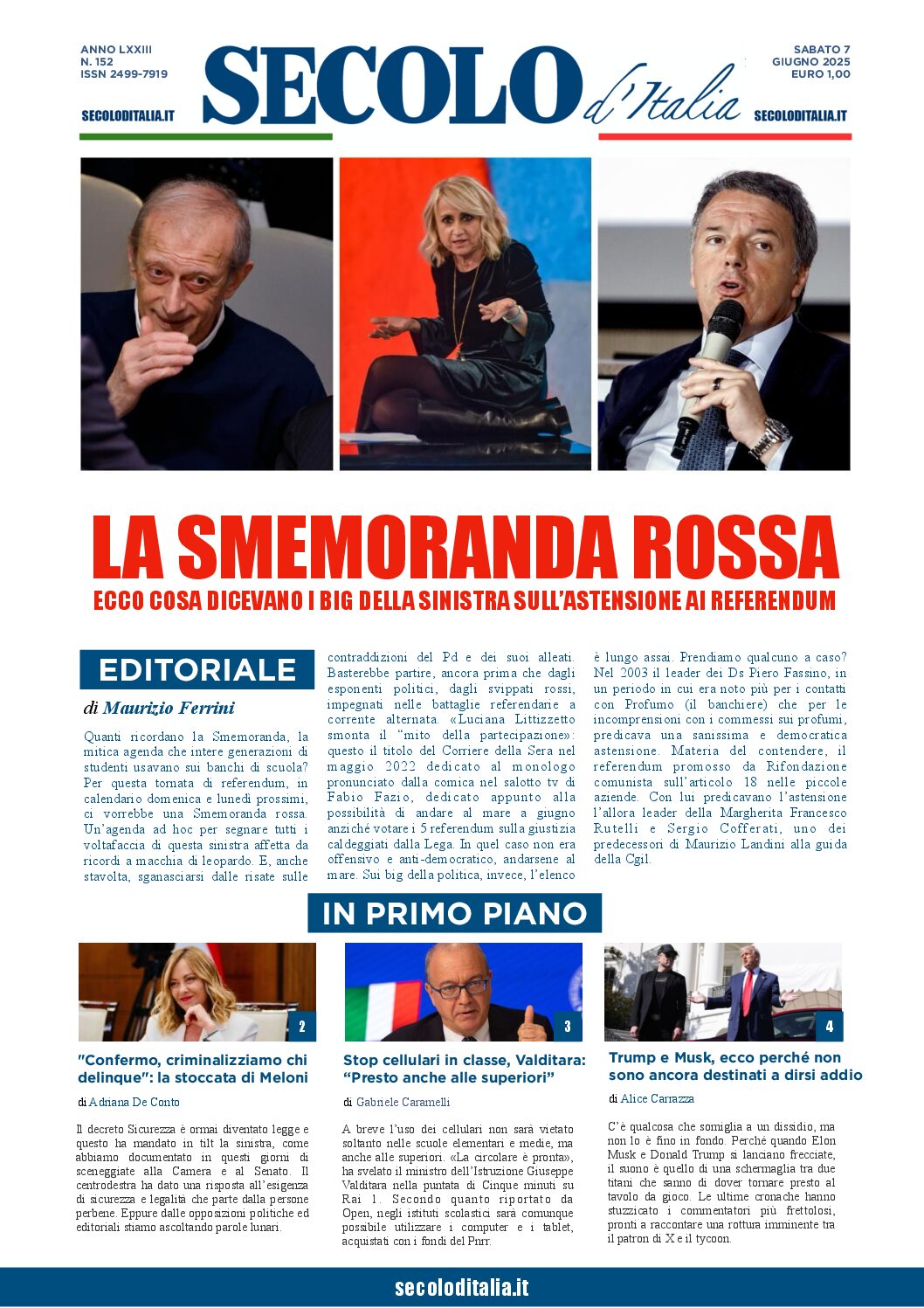 Sabato 7 giugno 2025