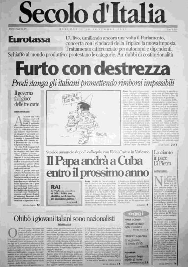 mercoledì 20 novembre 1996