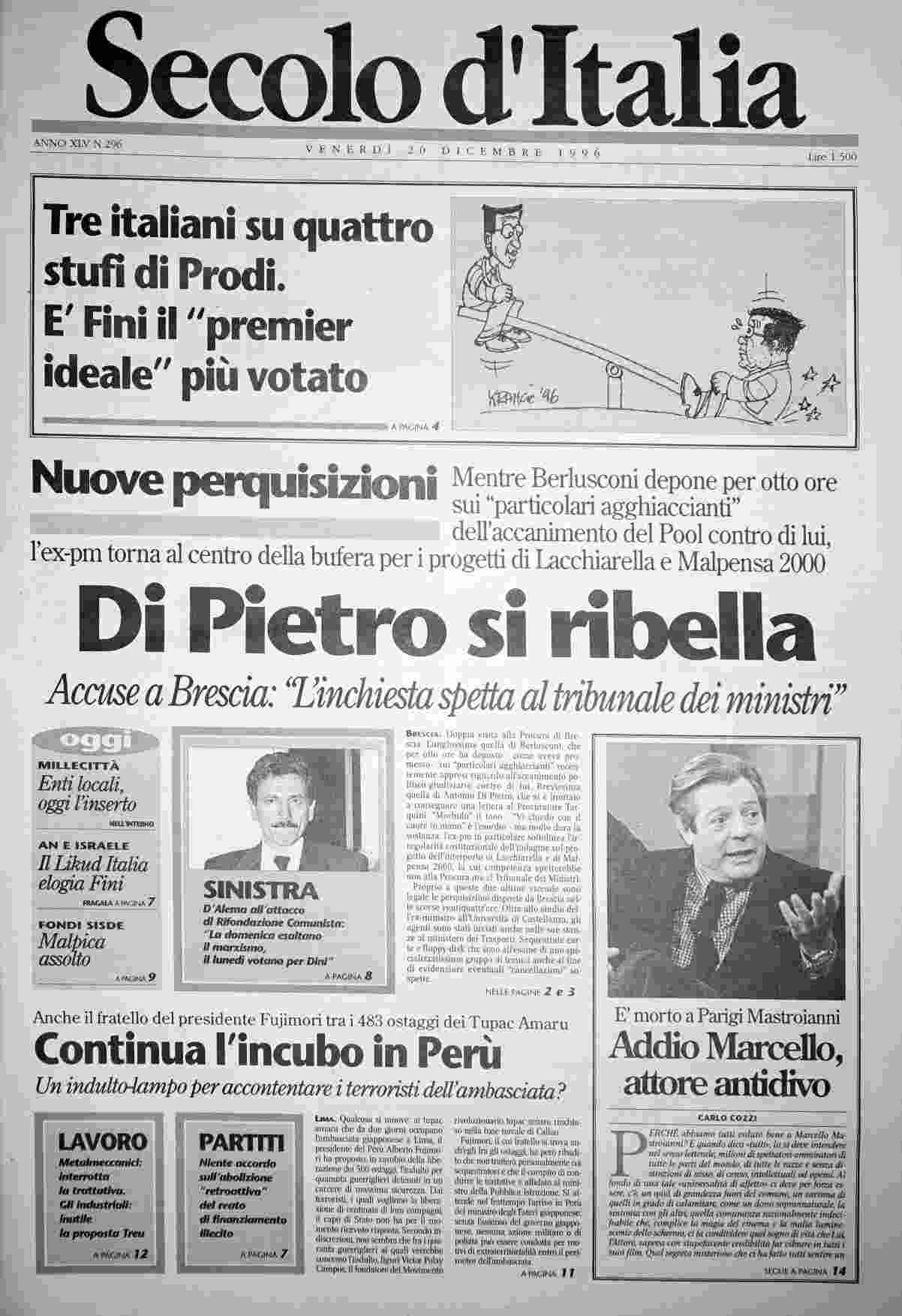 venerdì 20 dicembre 1996