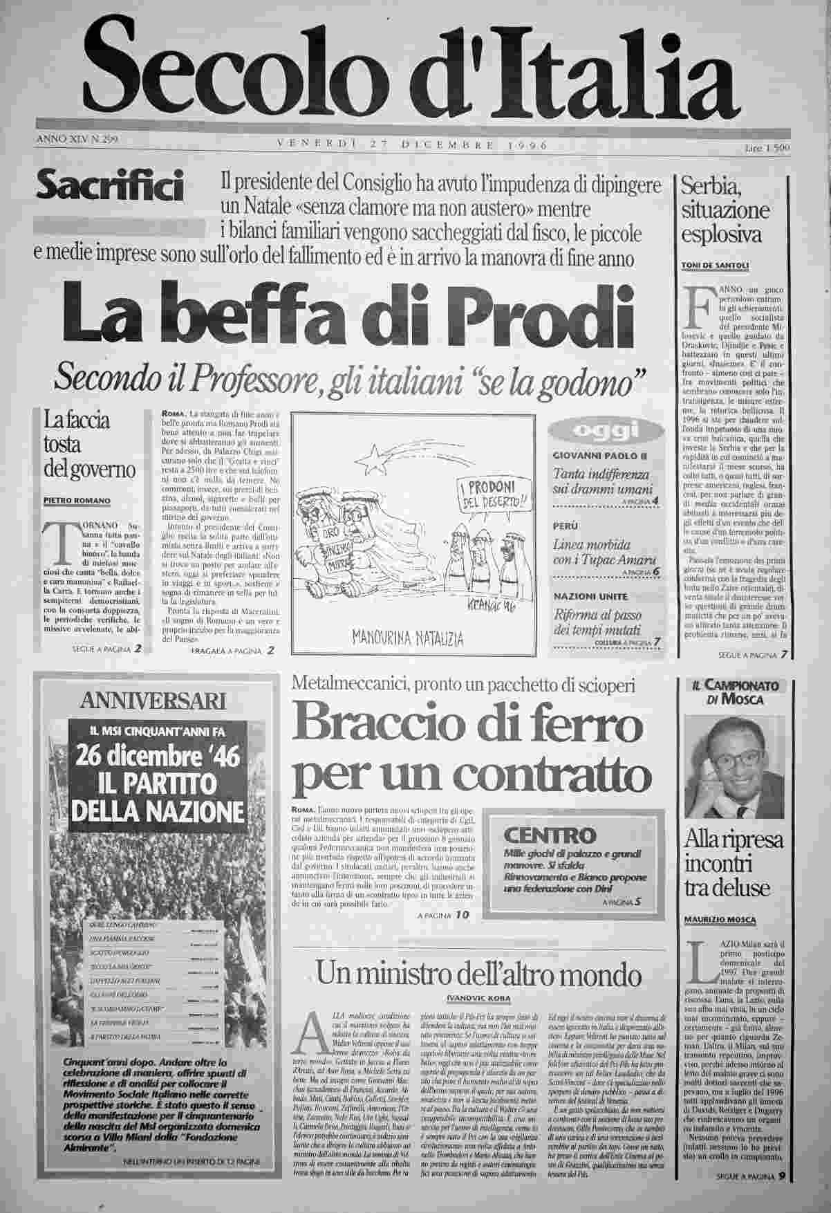 venerdì 27 dicembre 1996