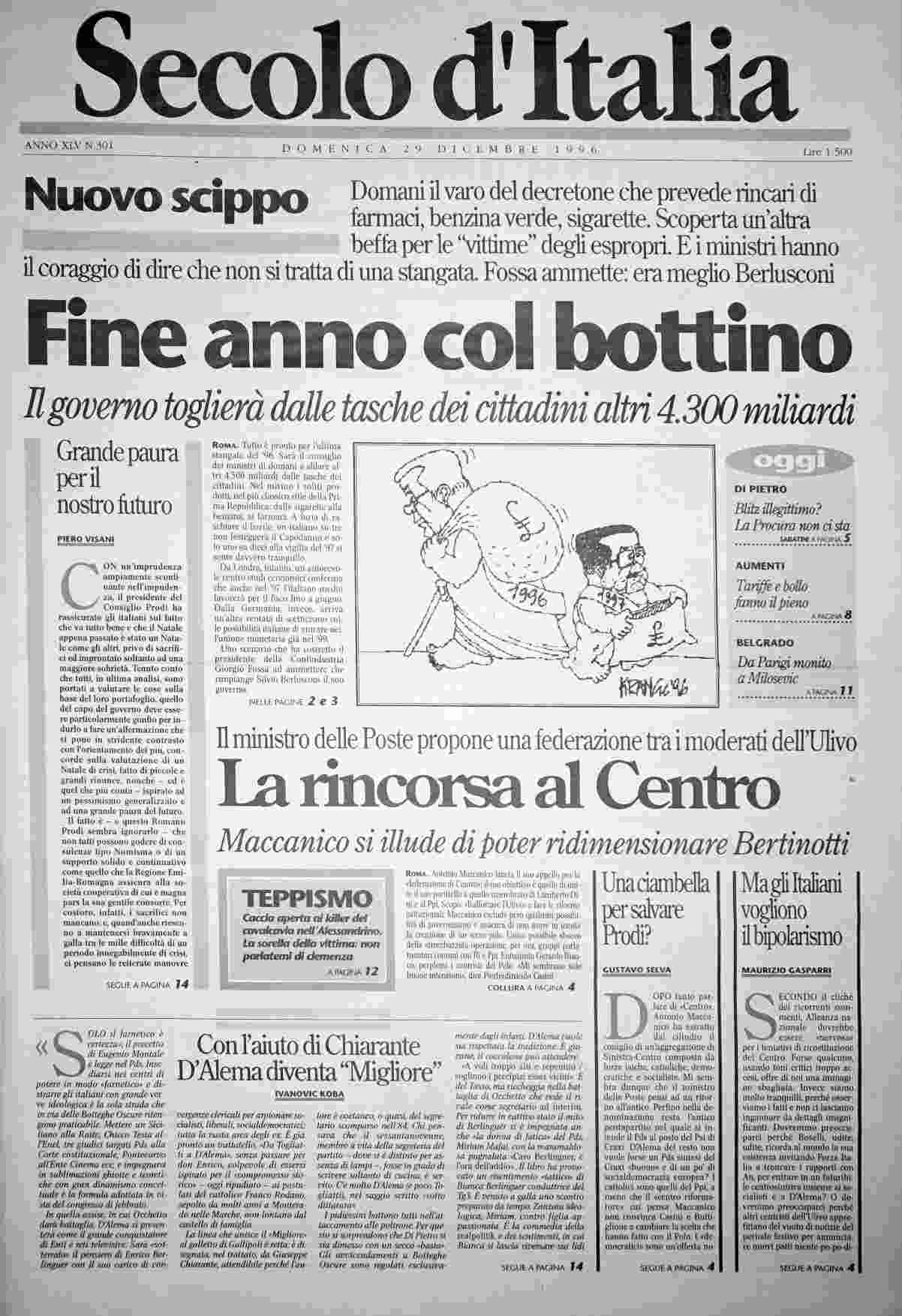 domenica 29 dicembre 1996
