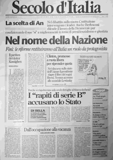 giovedì 29 gennaio 1998