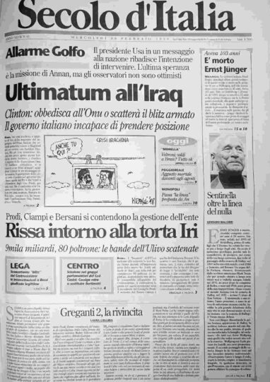 mercoledì 18 febbraio 1998