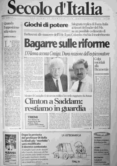 mercoledì 25 febbraio 1998