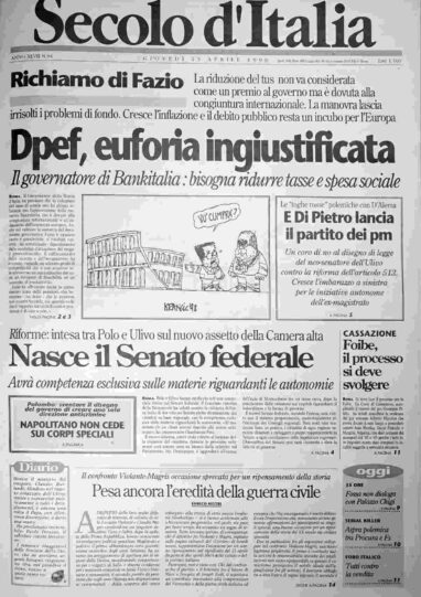 giovedì 23 aprile 1998