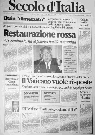 domenica 30 agosto 1998