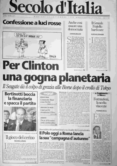 martedì 22 settembre 1998