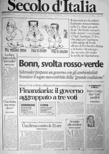 martedì 29 settembre 1998
