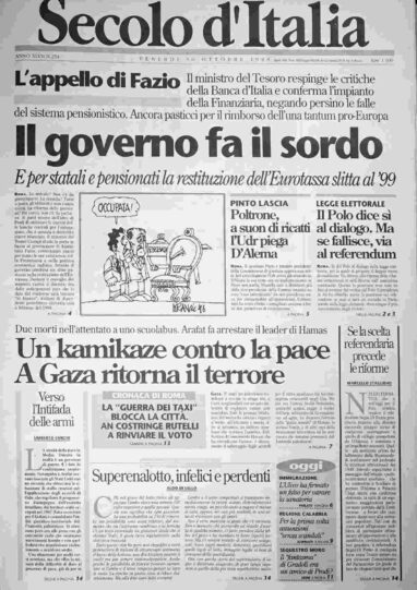 venerdì 30 ottobre 1998