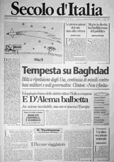 venerdì 18 dicembre 1998