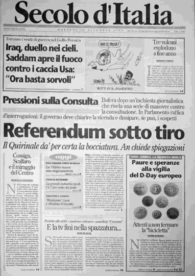 martedì 29 dicembre 1998