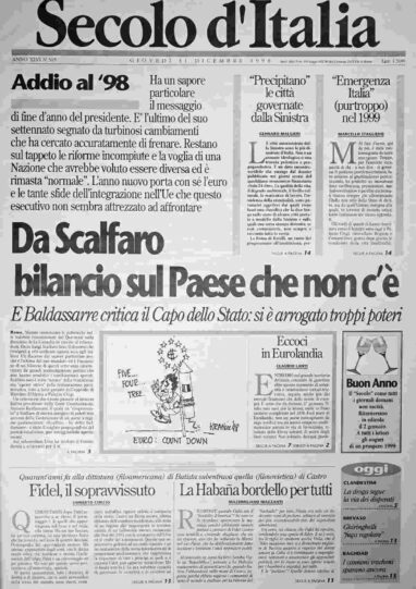 giovedì 31 dicembre 1998