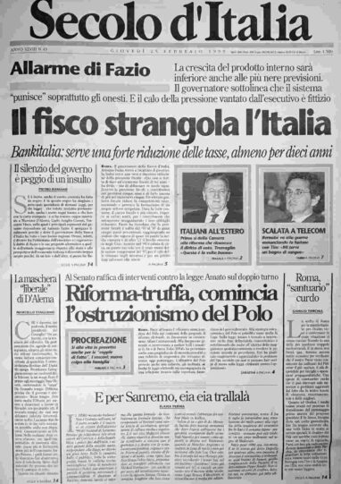 giovedì 25 febbraio 1999