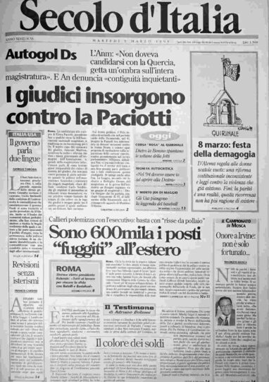 martedì 9 marzo 1999