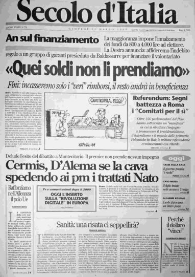 giovedì 11 marzo 1999