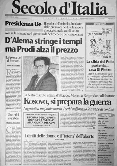 giovedì 18 marzo 1999