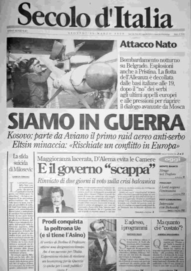 giovedì 25 marzo 1999