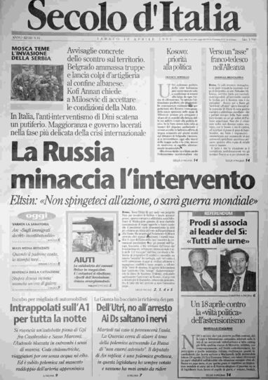 sabato 10 aprile 1999