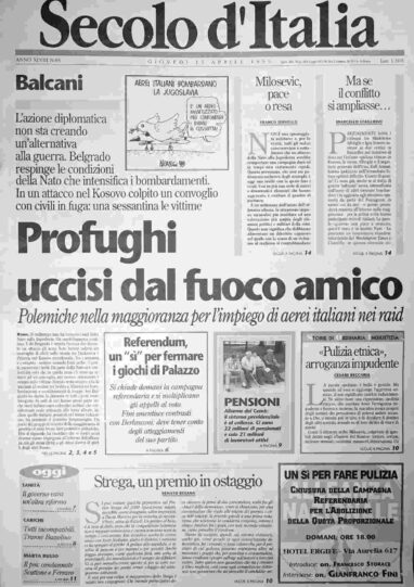 giovedì 15 aprile 1999